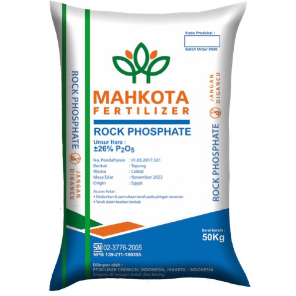 Pupuk Rock Phosphate Mahkota - Tingkatkan Pertumbuhan Akar dan Batang