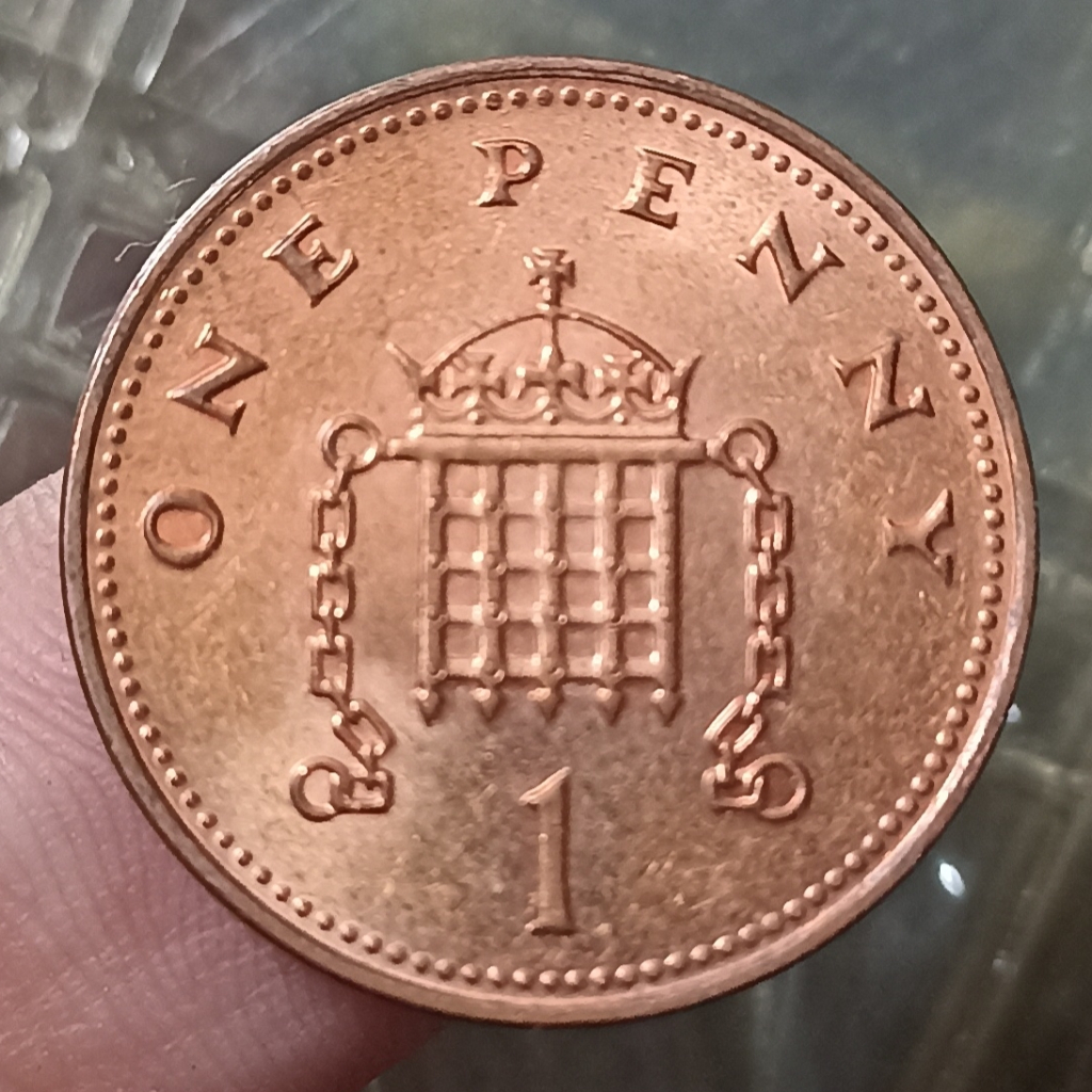 Koin Kuno Inggris UK 1 Penny - Elizabeth II Tahun 2002