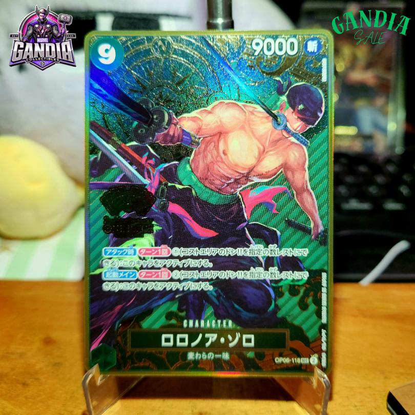 Roronoa Zoro OP06-118 2nd Anniversary ONE PIECE CARD