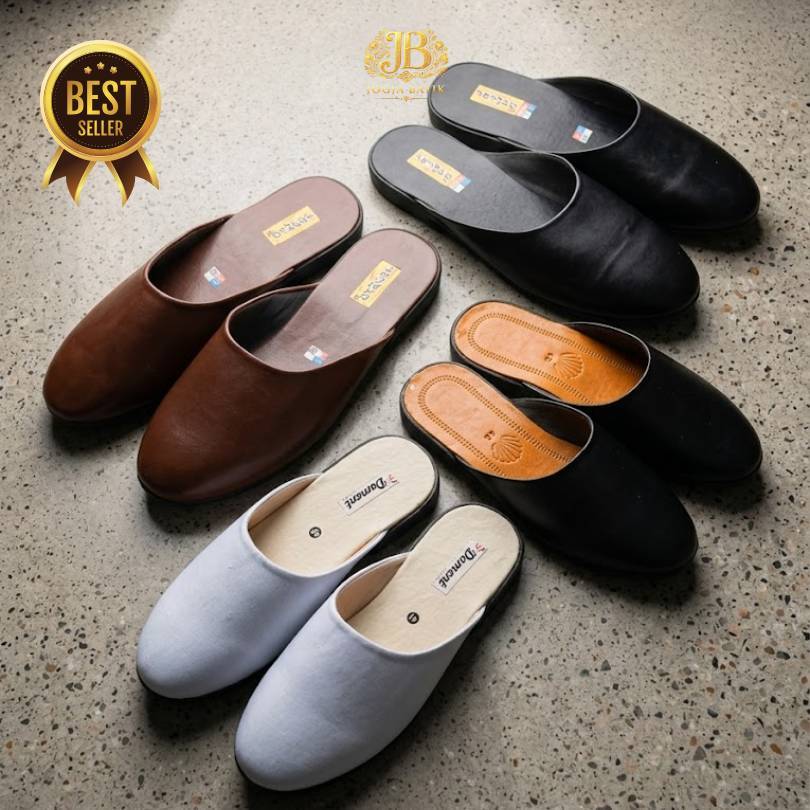 Selop Sandal Pakaian Adat Jawa Pengantin Pria Warna Putih Coklat Hitam