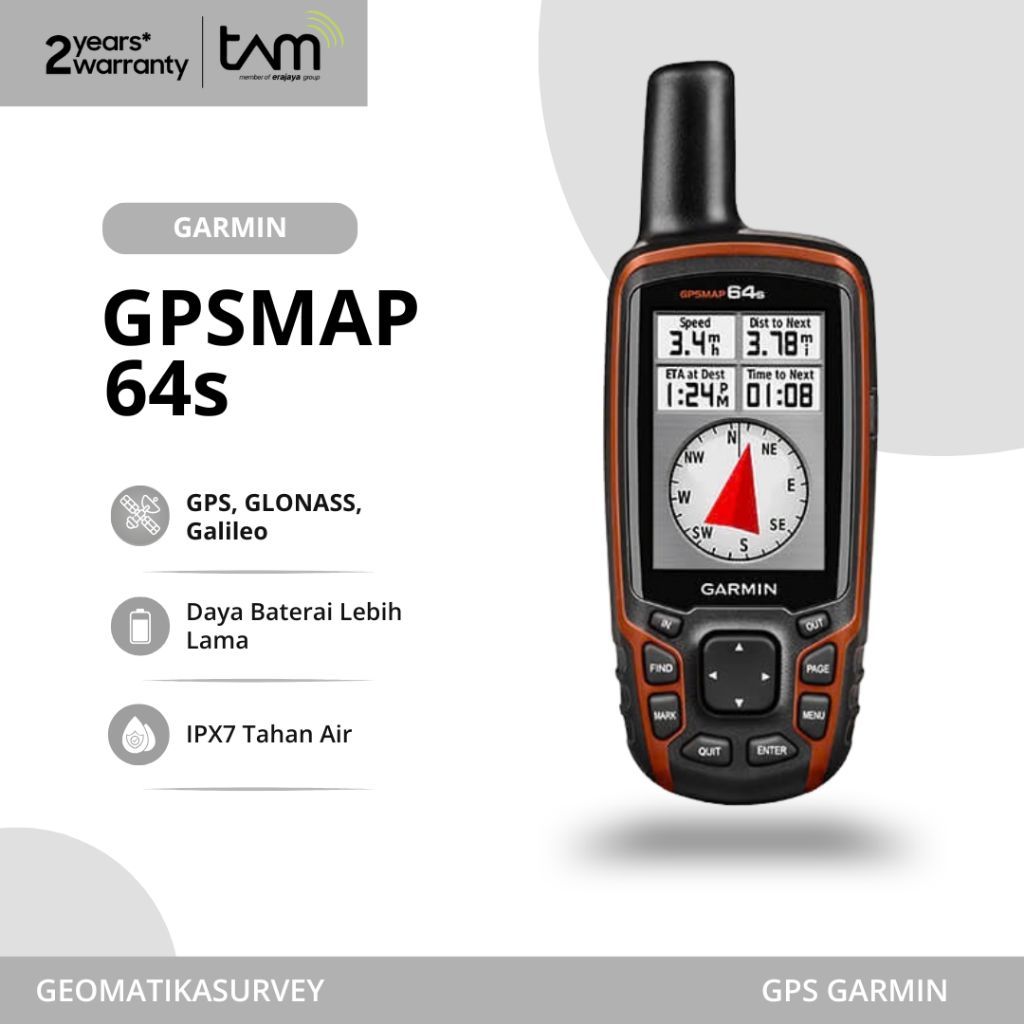Gps Garmin 64s Baru Original / Gps Garmin 64s Baru