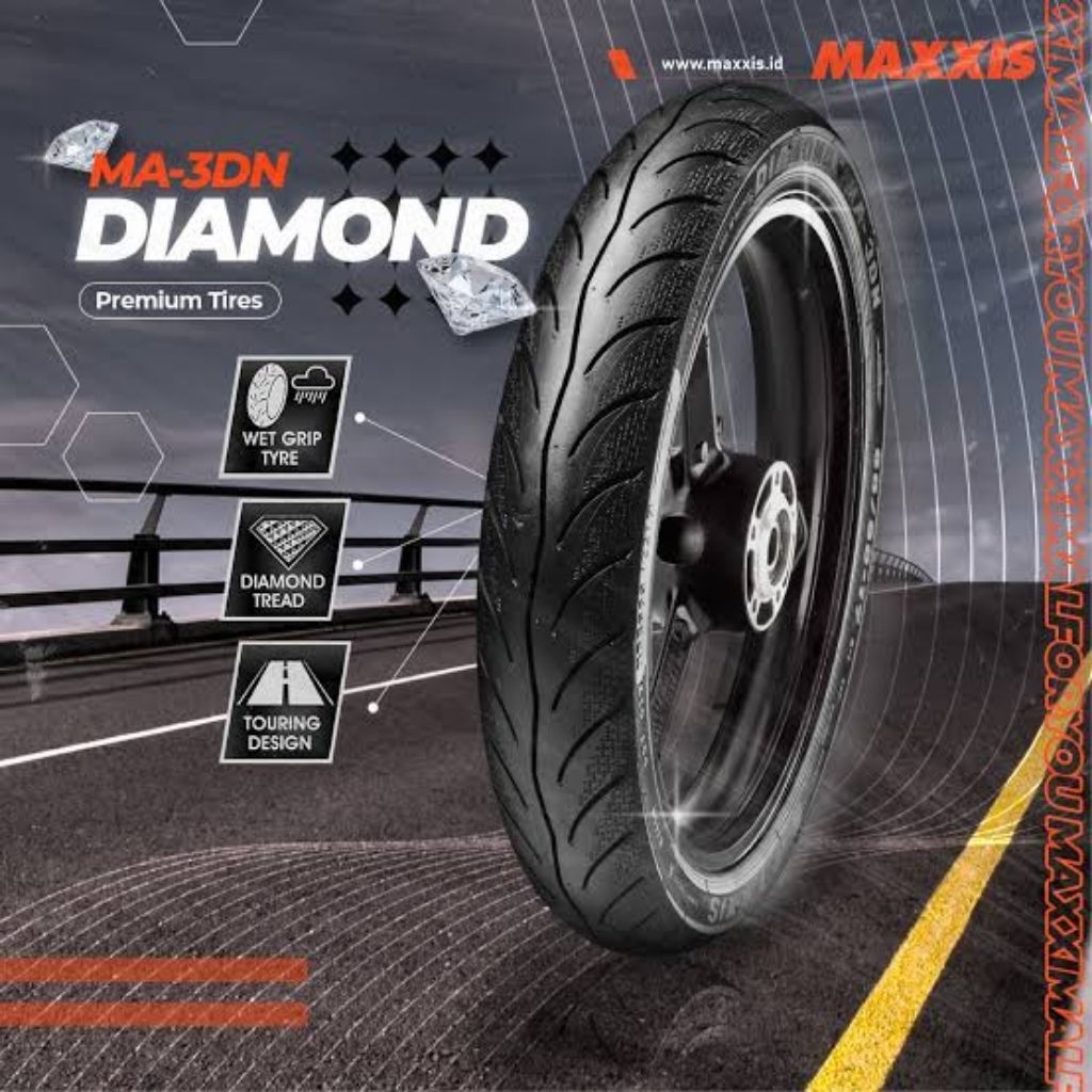 PROMO PAKET Ban Maxxis Matic Ring 14 Maxxis Diamond Ma3dn FREE PENTIL - Tubeless Produksi Terbaru Ma