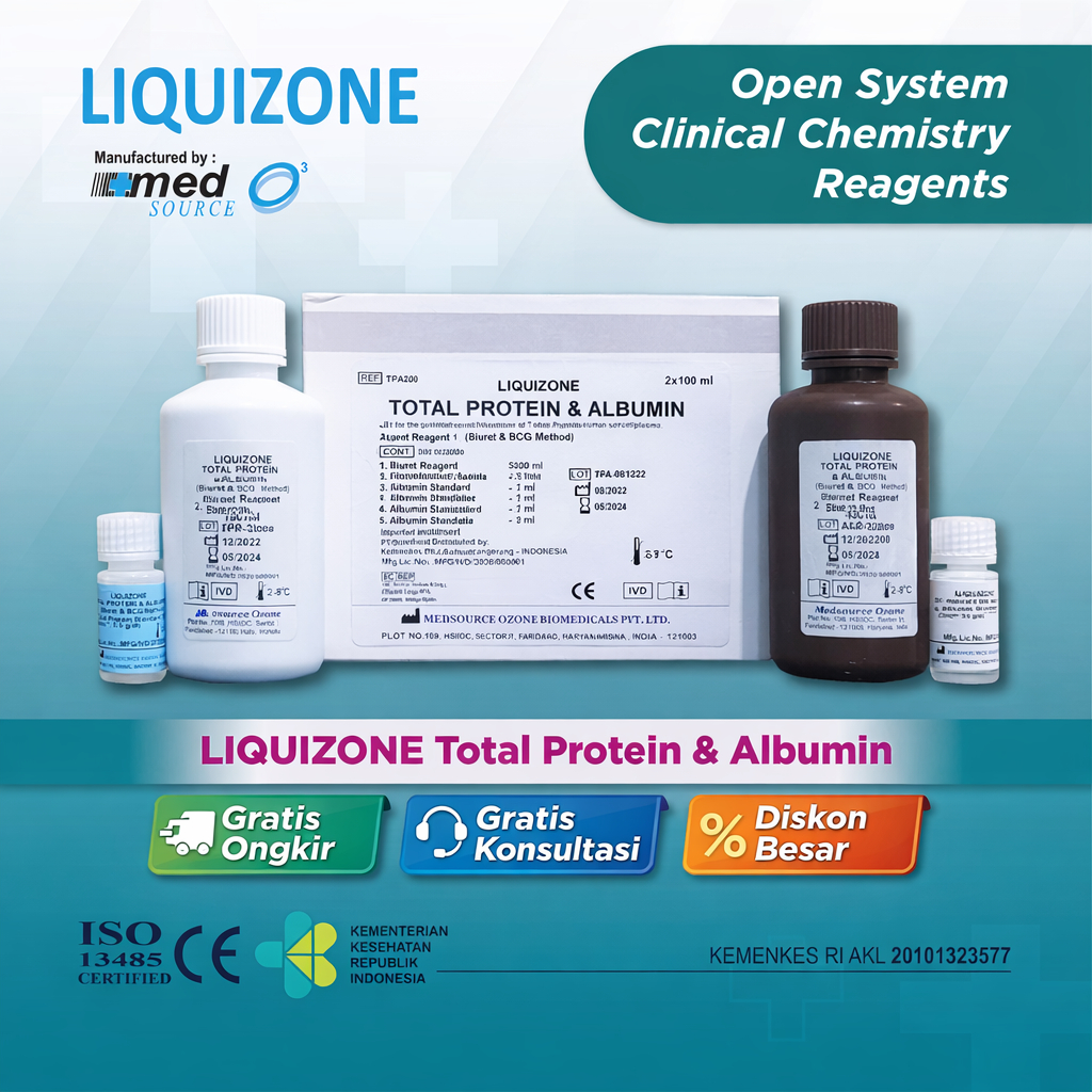 Liquizone - Reagen Kimia Total Protein & Albumin 2 x100 ml