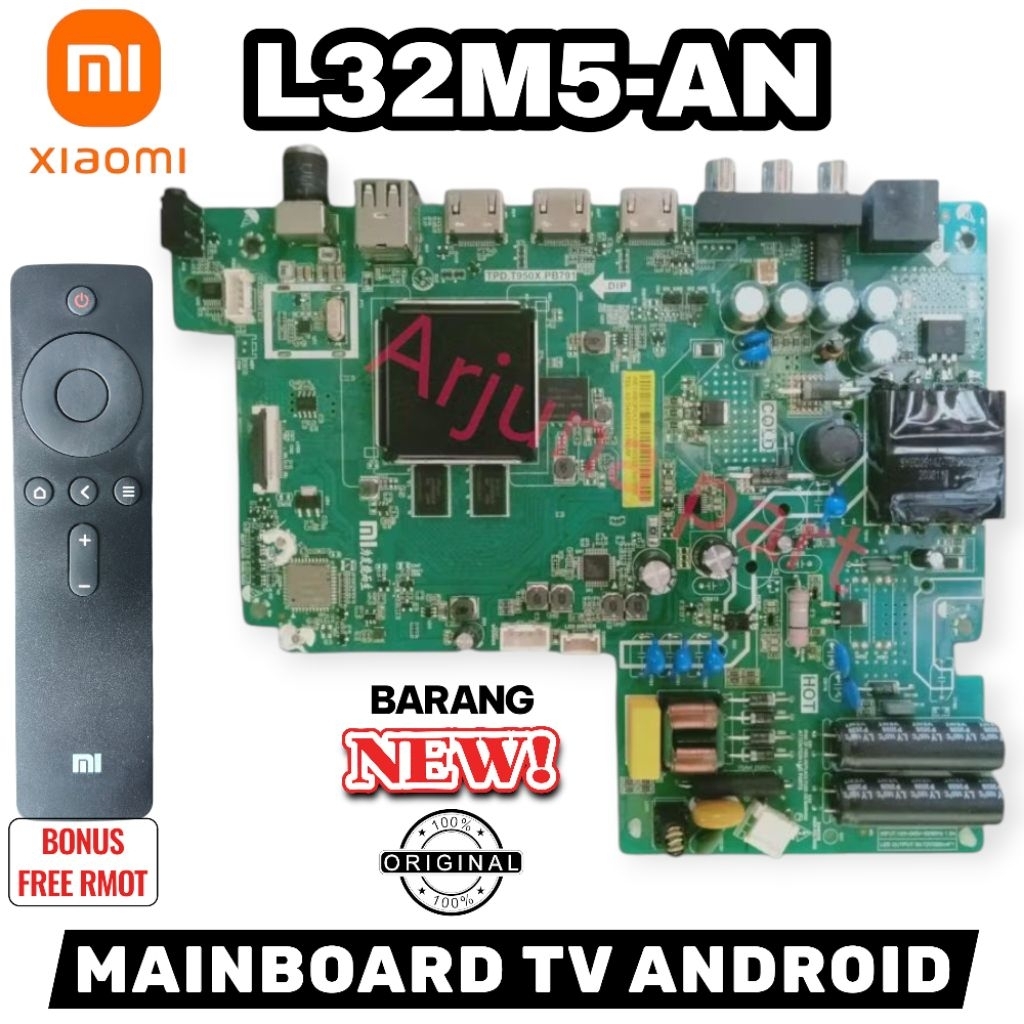 MB TV XIAOMI L32M5-AN SOCKET KECIL / MAINBOARD TV XIAOMI L32M5-AN / MESIN TV XIAOMI L32M5-AN / MODUL