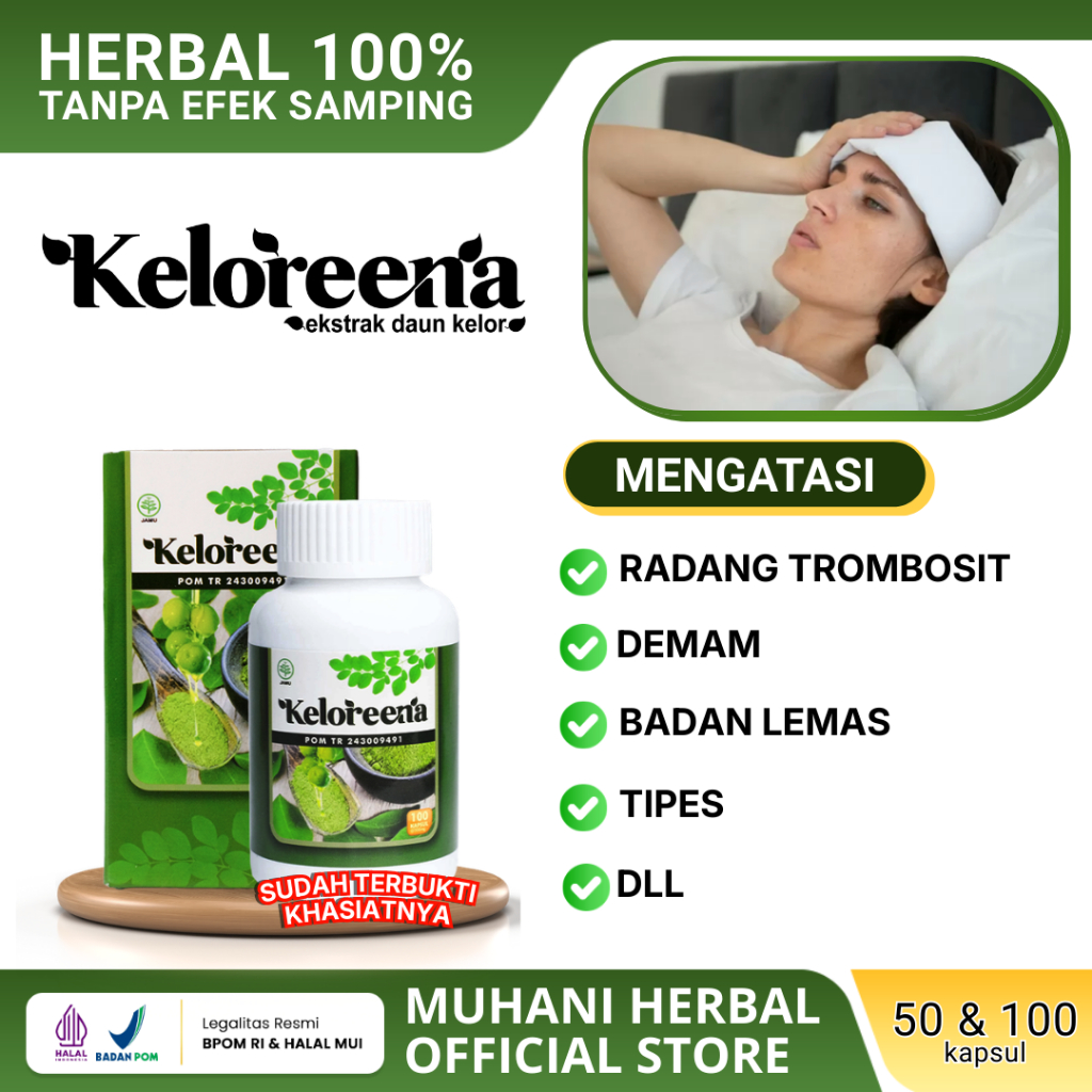 Keloreena Kapsul Penurun Demam Penurun Trombosit Obat Radang Trombosit