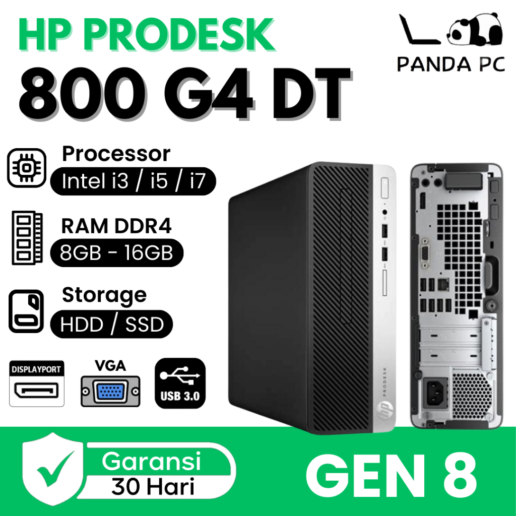 PC HP 800 G4 DT Core i3 / i5 / i7 Gen 8 Desktop 600 G4 LGA 1151