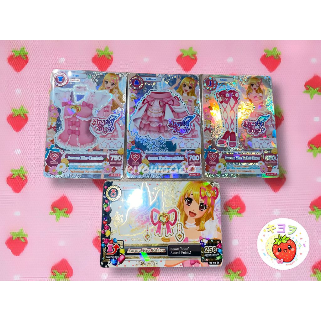 Kartu Aikatsu Premium Aurorra Kiss Angely Sugar Set Versi Indo Card [Baca Deskripsi]