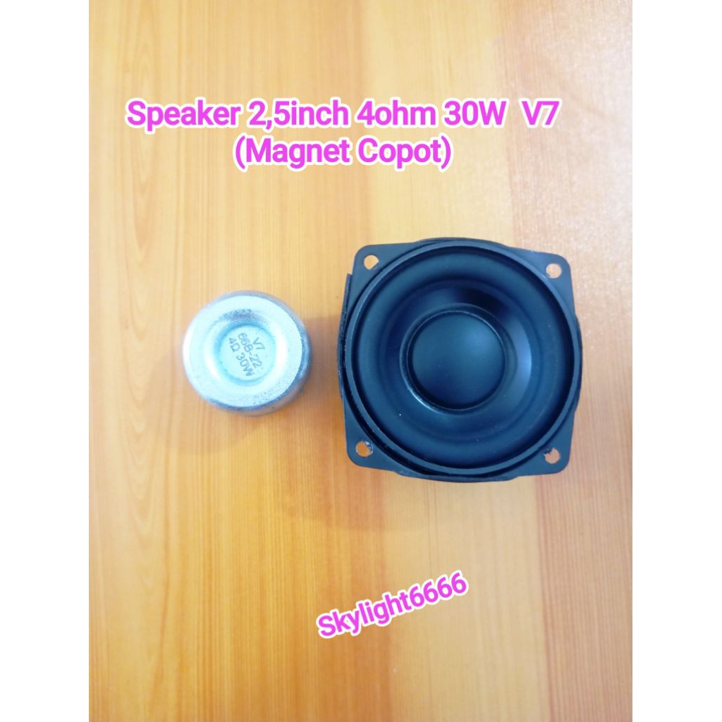 Speaker 2,5inch 4ohm 30W V7 (Magnet Copot) Copotan