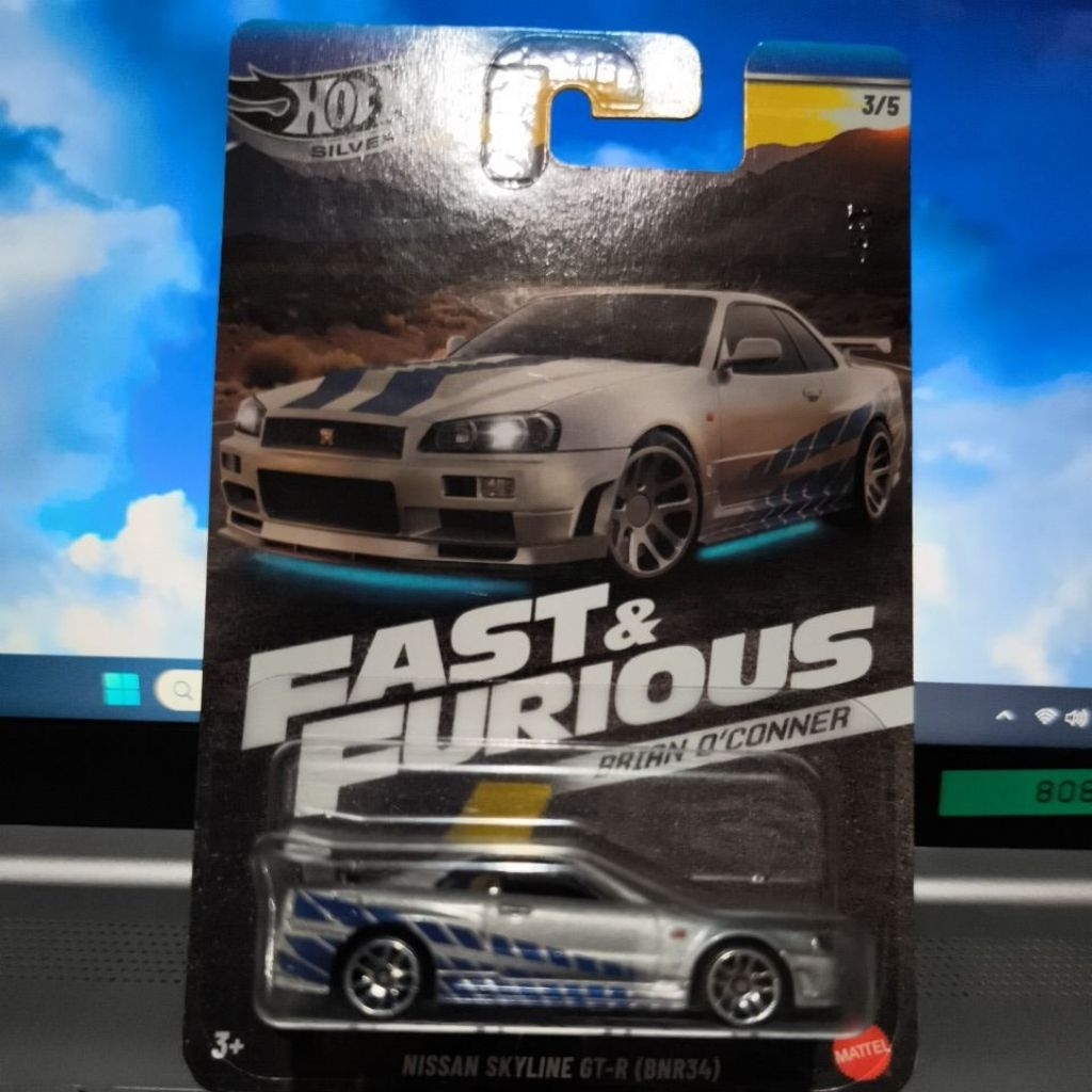 hotwheels nissan skyline gt-r r 34 fast furious