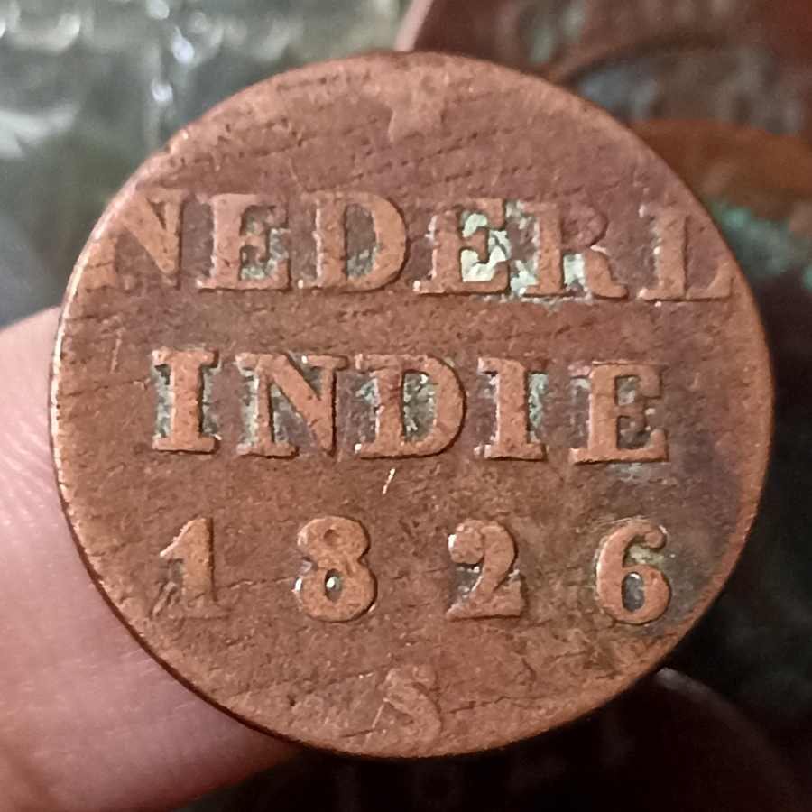 [SHV07] - Koin Kuno Indonesia (Netherlands East Indies) 1/4 Stuiver Tahun 1826