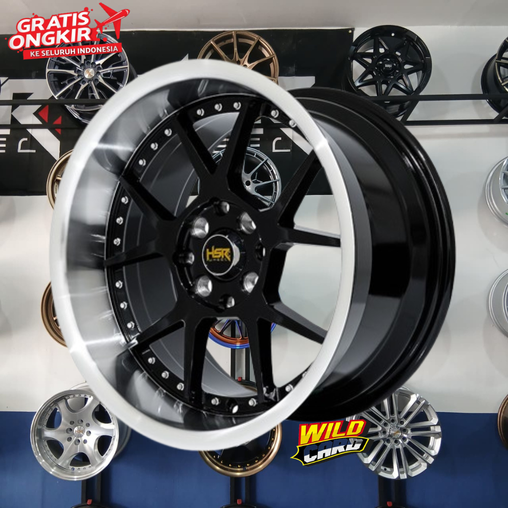 Velg Mobil Celong Ring 16 HSR Dogiyai HSR Lebar 7,5/8,75 ET35/25 Untuk Mobil Brio, Xenia, Vios Dll