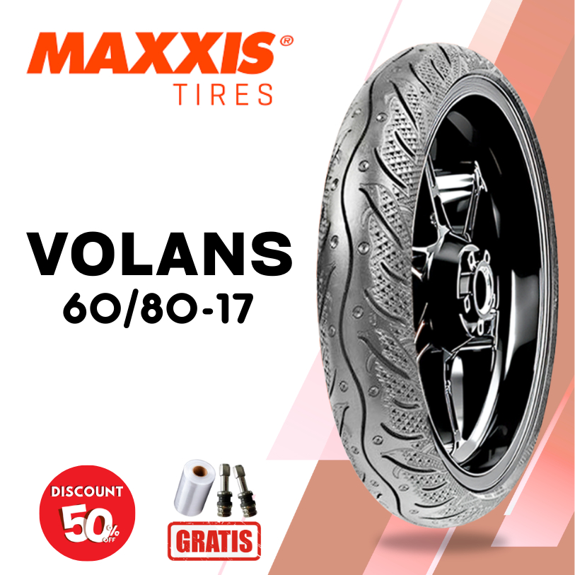 Ban Motor MAXXIS VOLANS 60/80 Ring 17 Tubeless