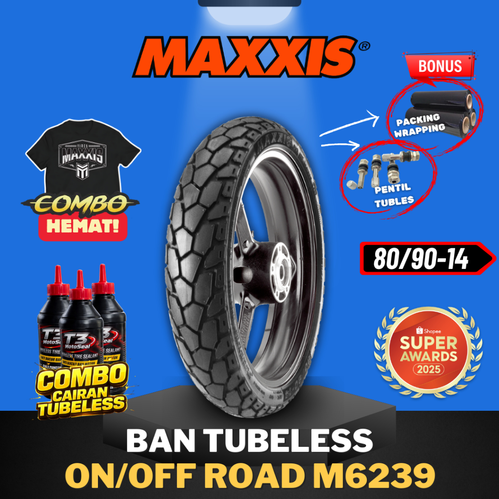 [READY COD] BAN MOTOR RING 14 / BAN MAXXIS 80/90-14 M6239 / M6240 / BAN TUBELESS BAN BEAT / BAN VARI