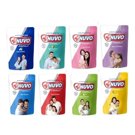 Nuvo Sabun Mandi Cair 250ml & Refill 400ml #Nuvo Family Total Protect #Mild protect#Nuvo sakinah