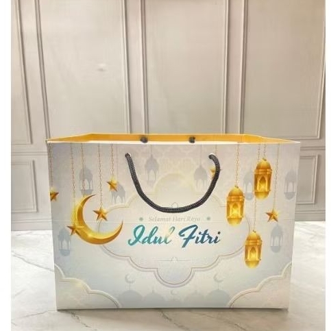 C4 goodiebag idul fitri satuan / paperbag lebaran / paperbag idul fitri / paperbag custom / paperbag