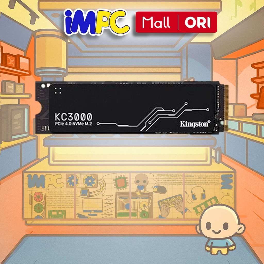 KINGSTON KC3000 512GB SSD PCIE 4.0 GEN4 M.2 NVME