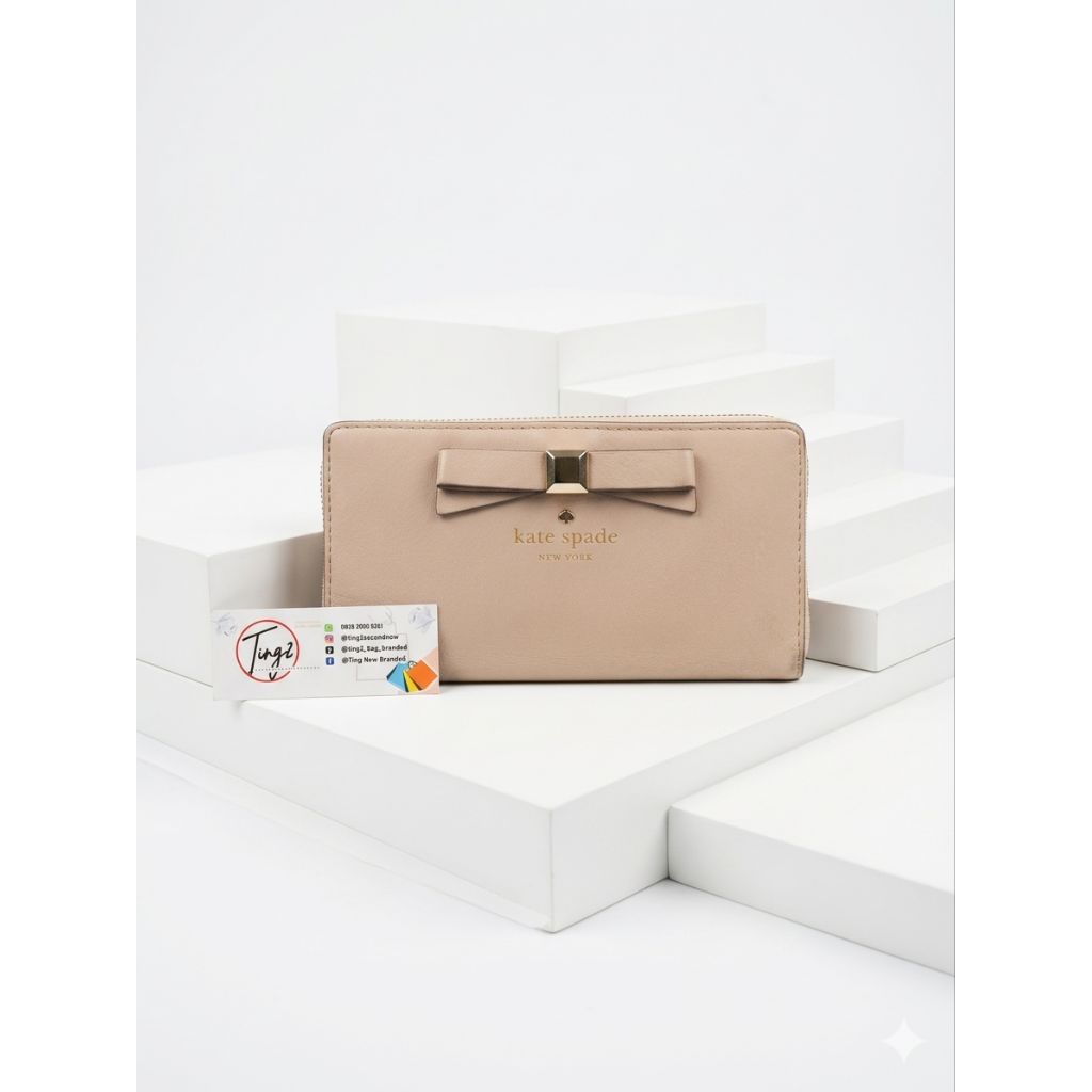 DOMPET KATE SPADE PRELOVED ,DOMPET LEBARAN DOMPET BRANDED LIKE NEW