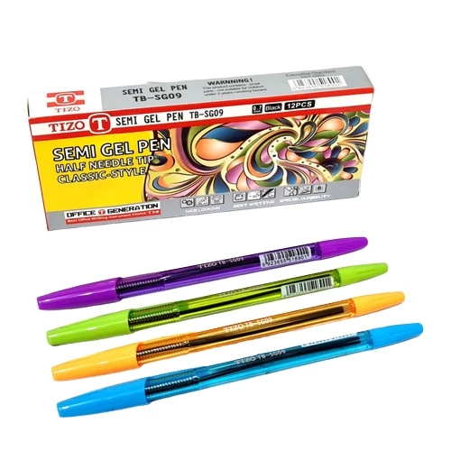 Pulpen Semi Gel 0.7mm TIZO TB-SG09 batik (12pc)