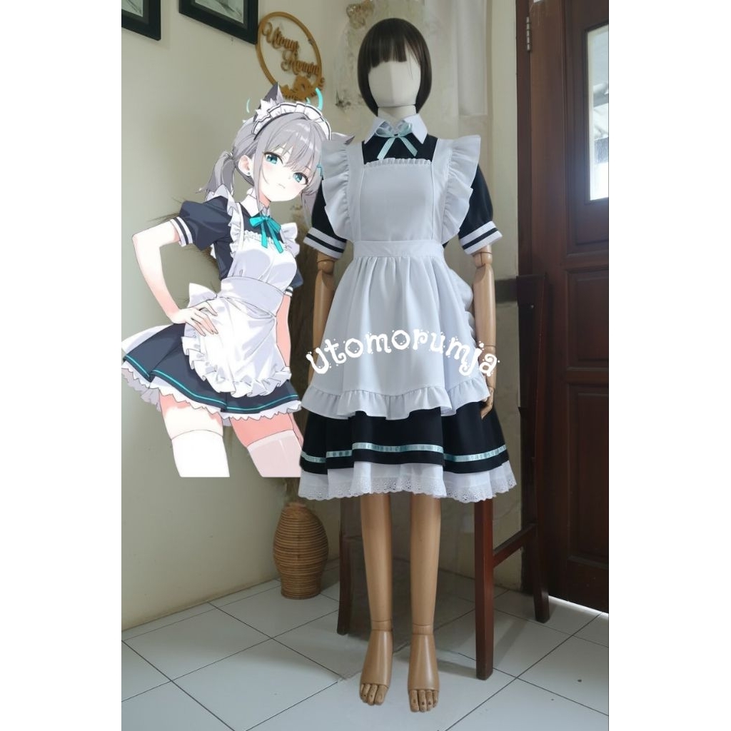 utomolsrumja kostum putri cosplay shiroko sunaookami