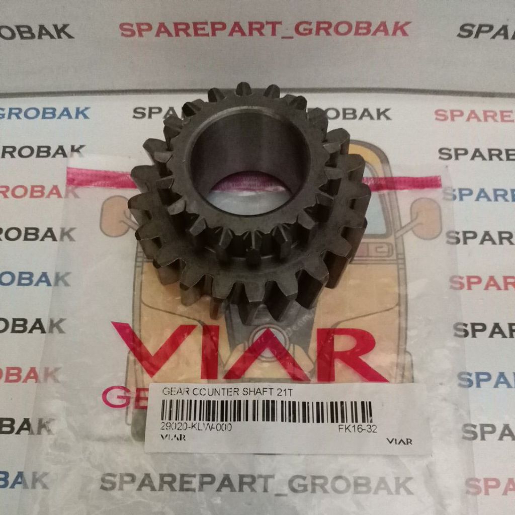 Gigi Double Gardan 21T (Gear Counter Shaft) Viar Karya 270/300cc Radiator, Original