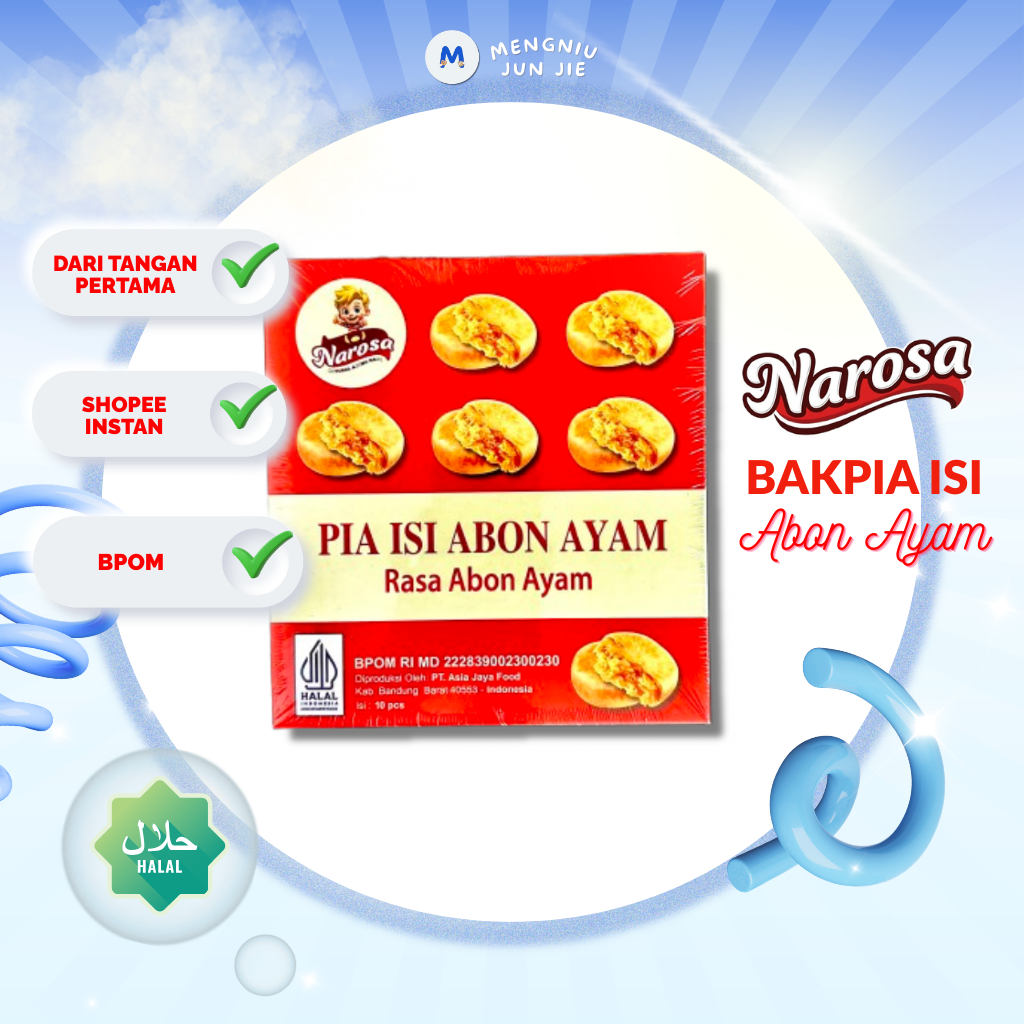 Bakpia NAROSA Abon Ayam - 1 pack @10 pcs