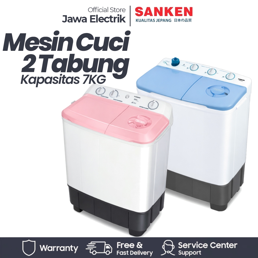 Mesin cuci sanken 2 tabung TW-8663