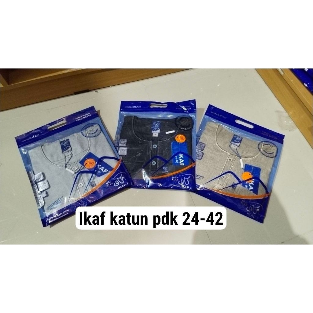 jubah ikaf katun anak lengan pendek dan panjang