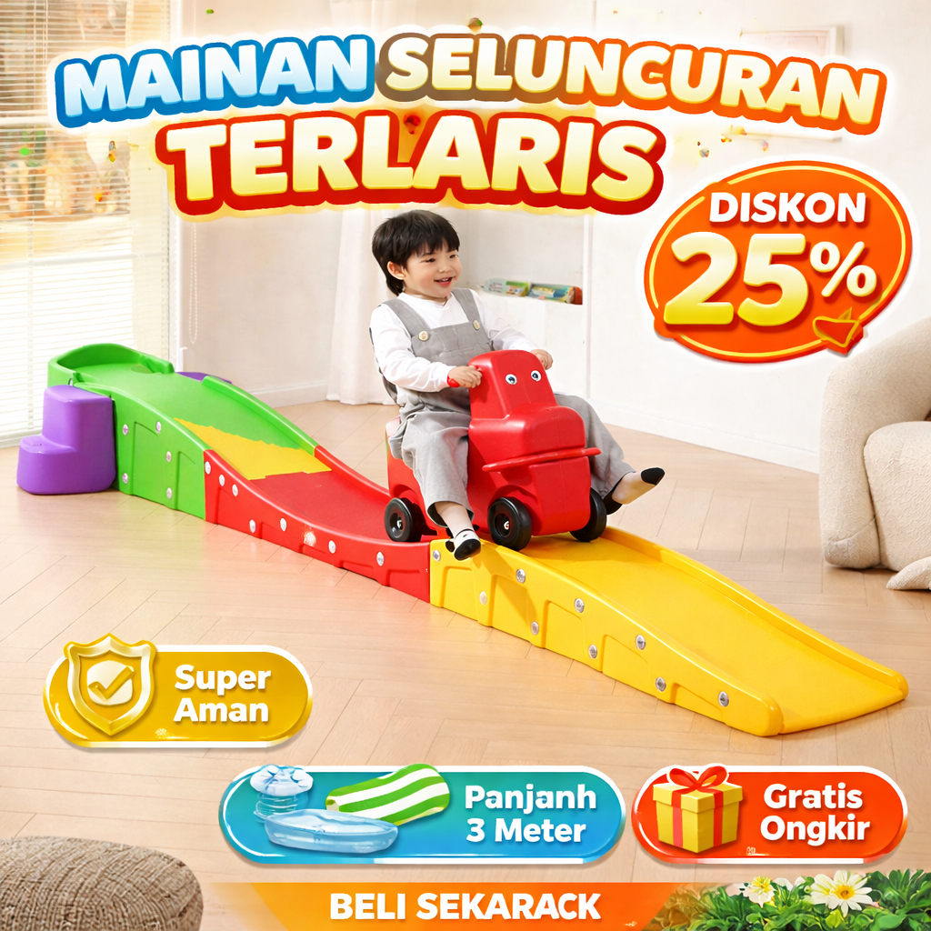 Mainan Mini Roller Coaster Anak – Playground Seru & Aman | ATTELIER H2301