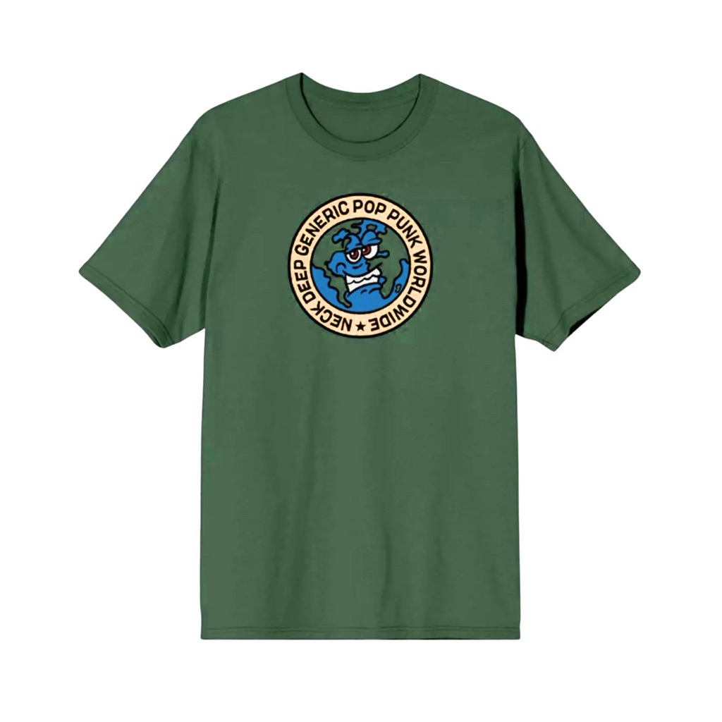 Kaos Band Official Neck Deep Smiling Earth