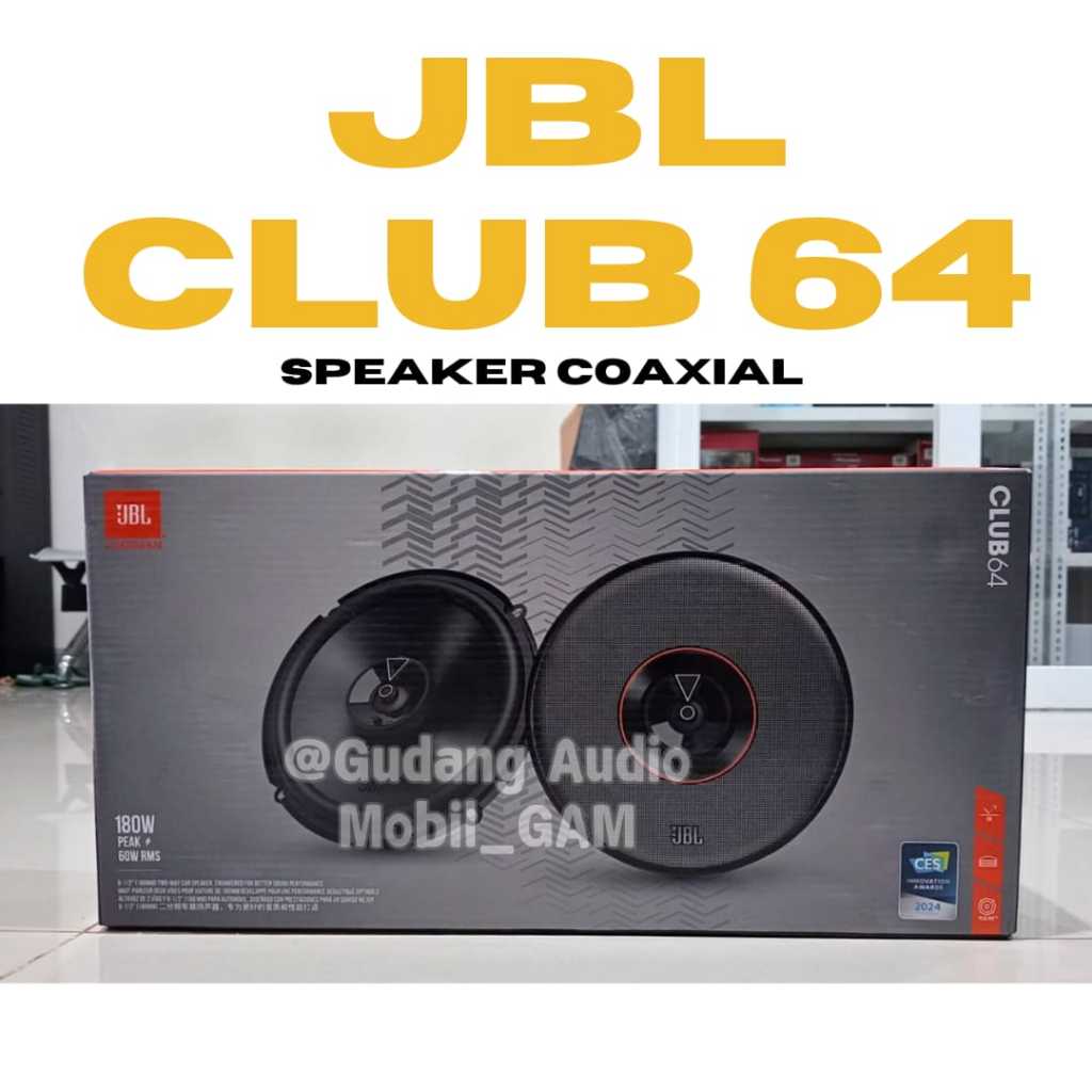 JBL Club 64 Speaker Coaxial 2-way 6,5inch MidBass Built in tweeter