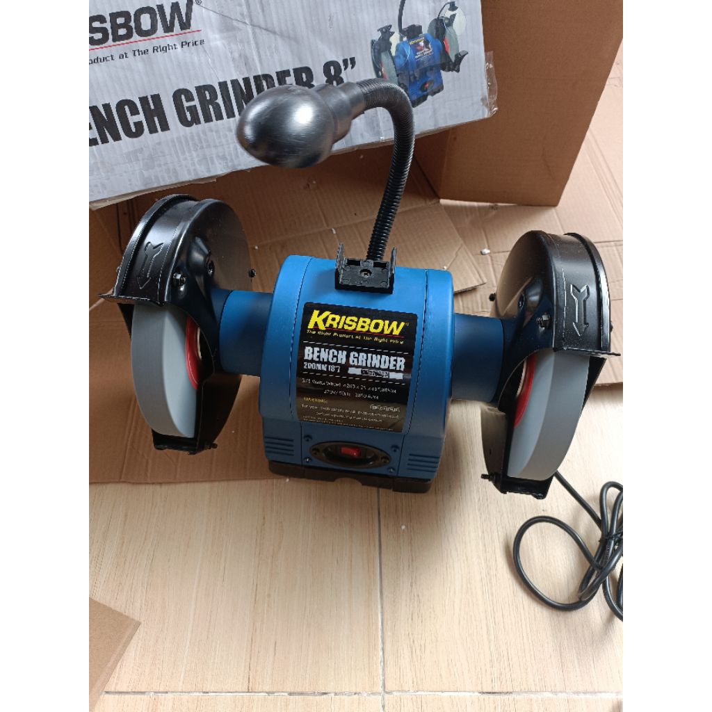 Mesin gerinda duduk 8 inch krisbow / 20,3 cm original