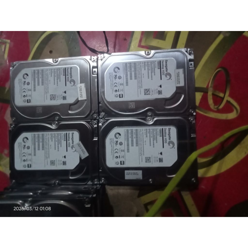 HDD pc 1tb Seagate dan HDD laptop badsector/rusak ada 12pcs
