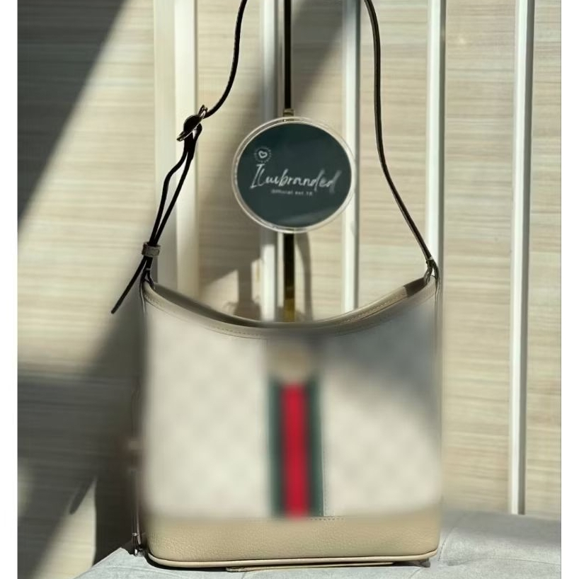 Tote Bag Wanita / Ophidia Supreme Canvas Small Shoulder Bag