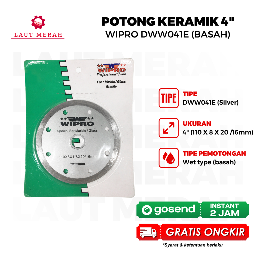 Wipro Diamond Wheel Mata Pisau Potong Kaca Ubin Granit WIPRO DWW-041E
