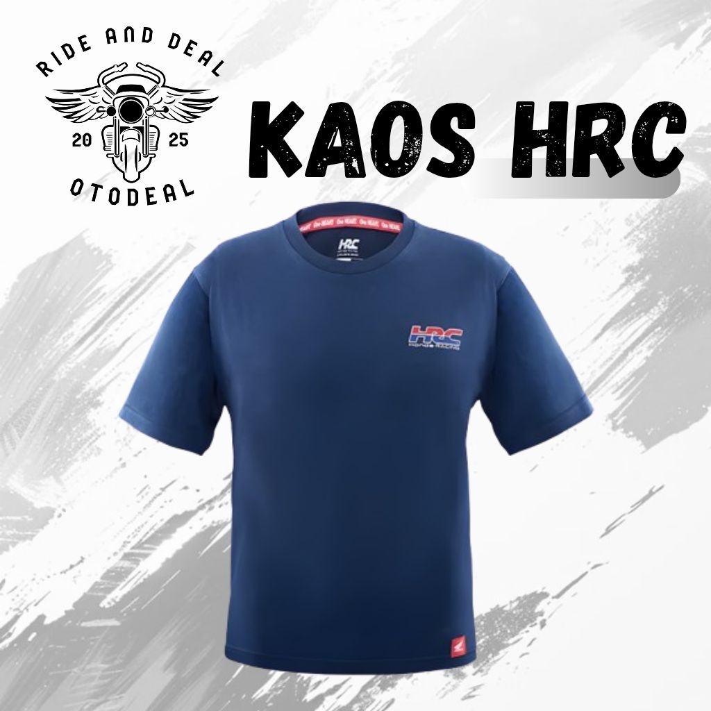 HRC22 Navy T-Shirt-T Shirt Honda HRC-Kaos honda HRC