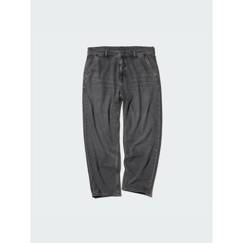 uniqlo relax denim grey