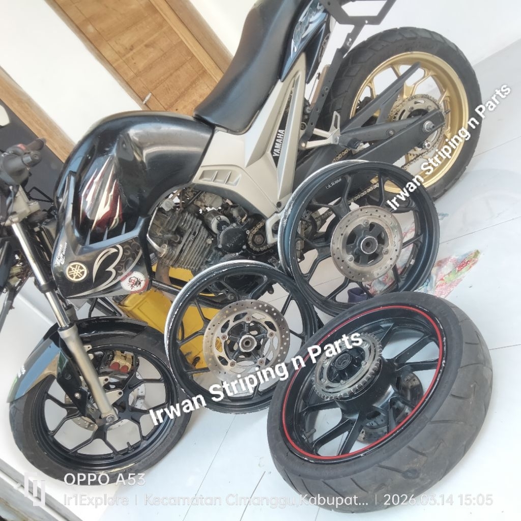 Velg Lebar R17 Original Yamaha R25 MT25 R15V3 R15V4 R15 Vixion R Xabre XSR MT15 Depan Belakang set B
