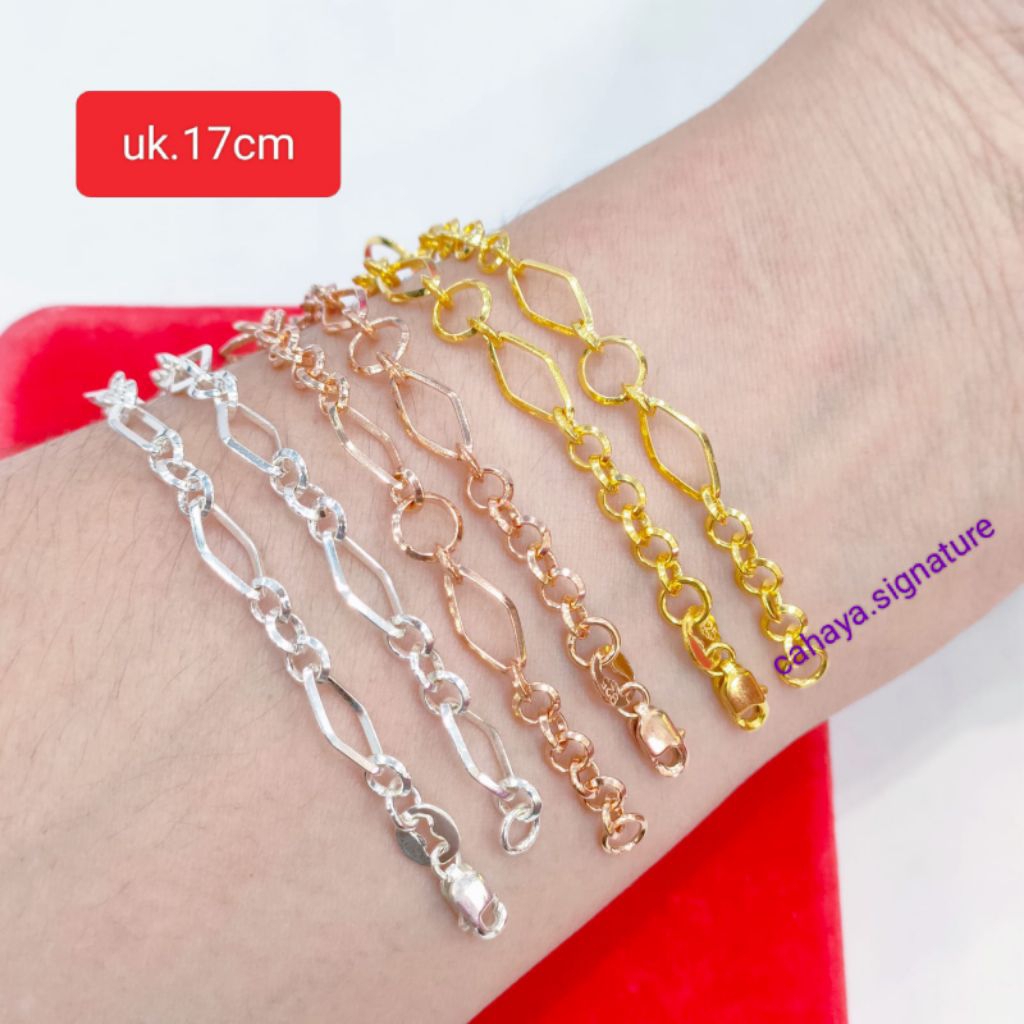 Gelang Tangan Dewasa Perak 925 Asli
