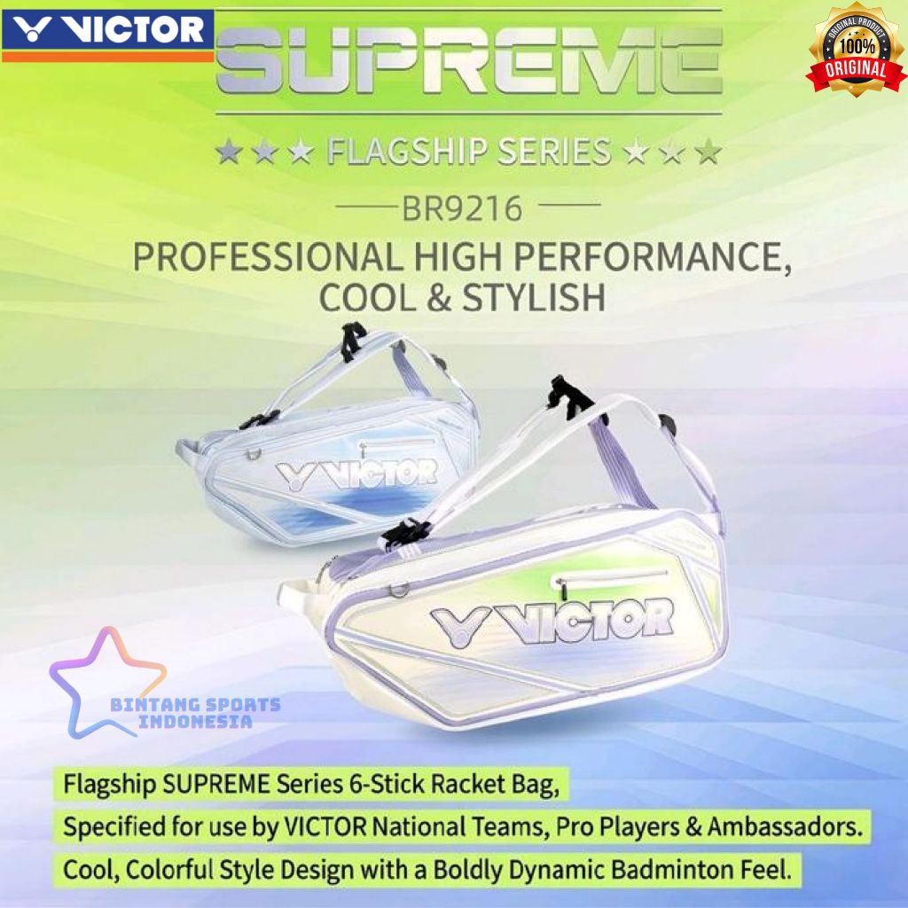 New Tas Badminton Victor Supreme Series Racket Bag BR 9216 / BR9216 ORIGINAL