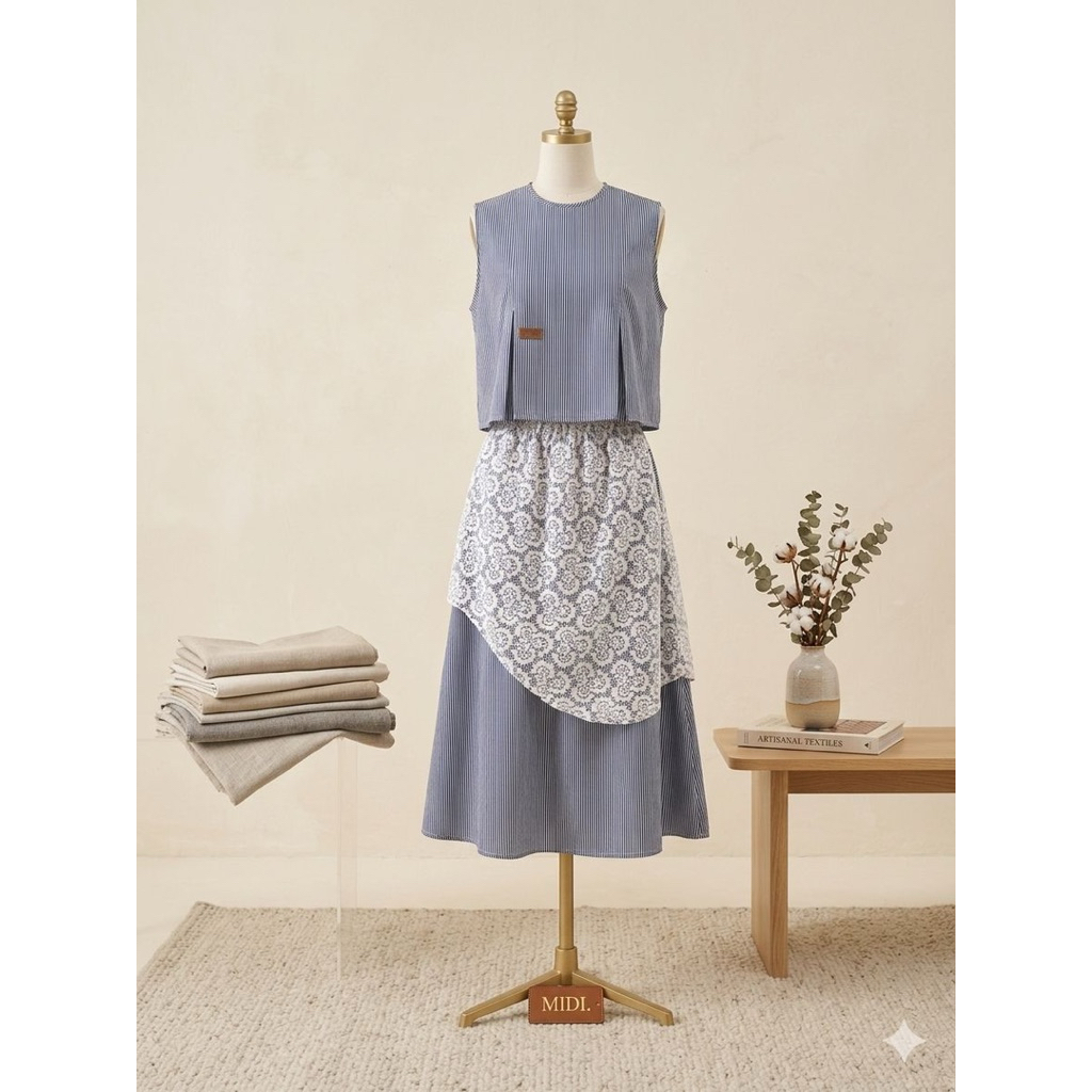 MIDI.-NEELZA ONESET ROK LUCU KEREN JUMBO SET KEKINIAN Panjang Celana Katun Jaket