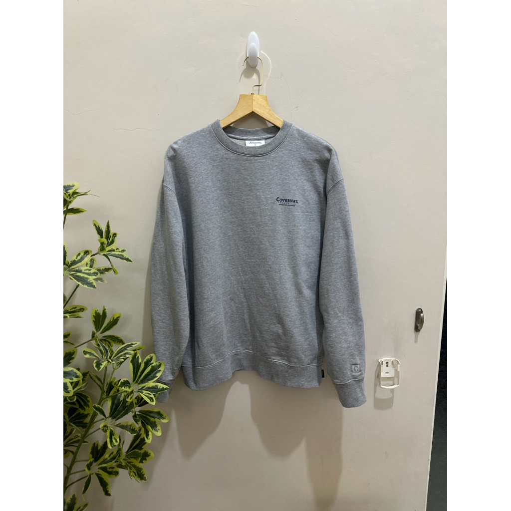 Crewneck Sweater Sweatshirt Covernat Back Big Logo Original Preloved
