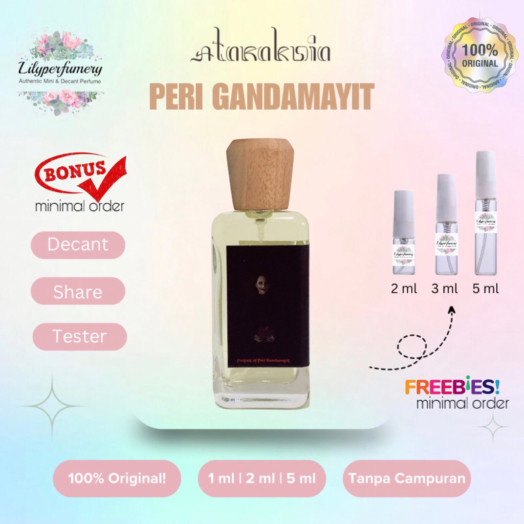 Decant / Share ATARAKSIA PERI GANDAMAYIT - new [Reformulasi] Extrait de Parfum 1 ml | 2 ml | 5ml (Au