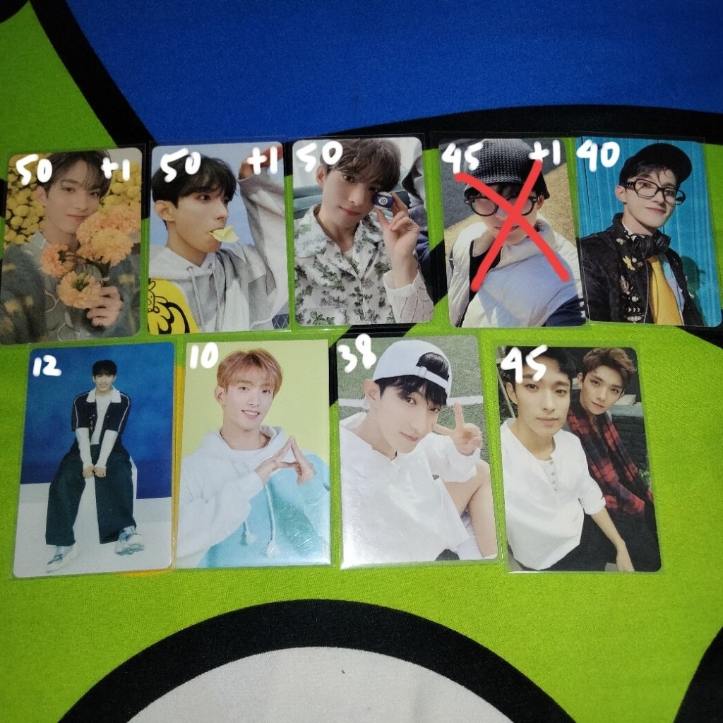 (cek deskripsi) ready stock photocard pc seventeen dokyeom dk sg24 nana bnb membkit seoksoo telepart