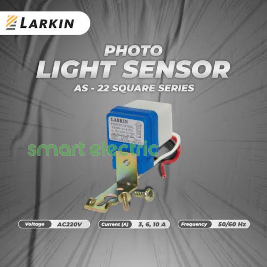 Larkin Photocell Sensor Cahaya Lampu Otomatis Saklar Fotosel 3A/6A