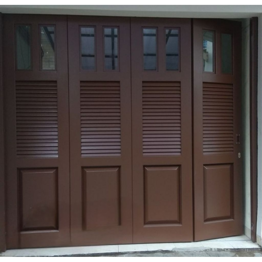 pintu lipat dan sliding untuk garasi bahan besi holo galpanis anti karat