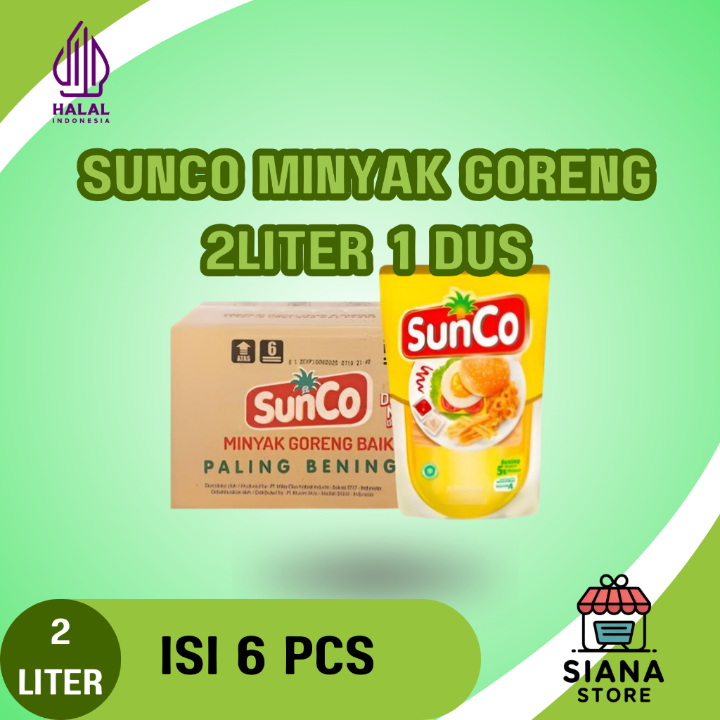 Sunco Minyak Goreng 1 Dus (2L x 6 Pcs)