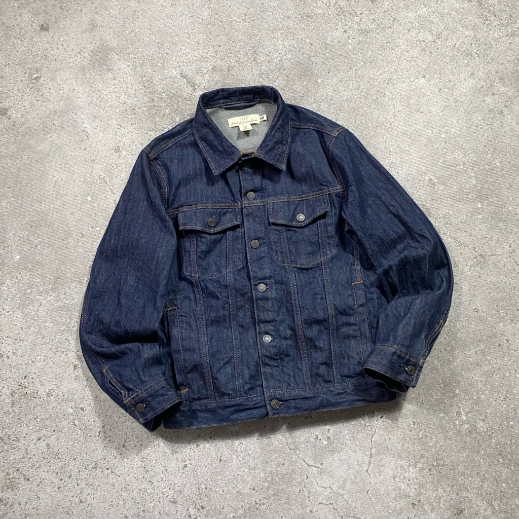 Raw Denim Trucker Jacket H&M Second