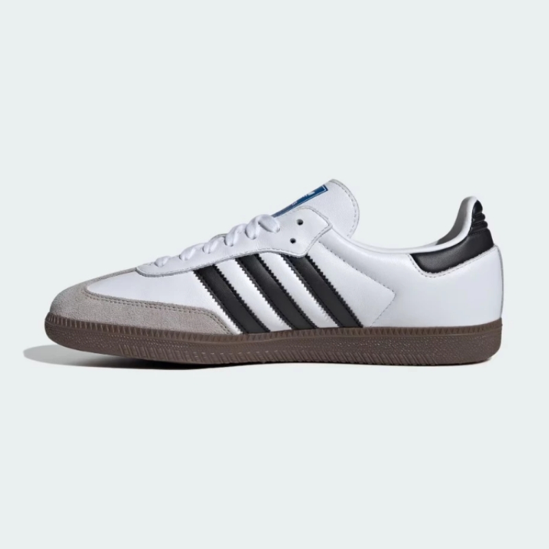 Adidas Originals Samba OG Sepatu Retro Classic Low Top Pria Wanita Hitam Putih Abu