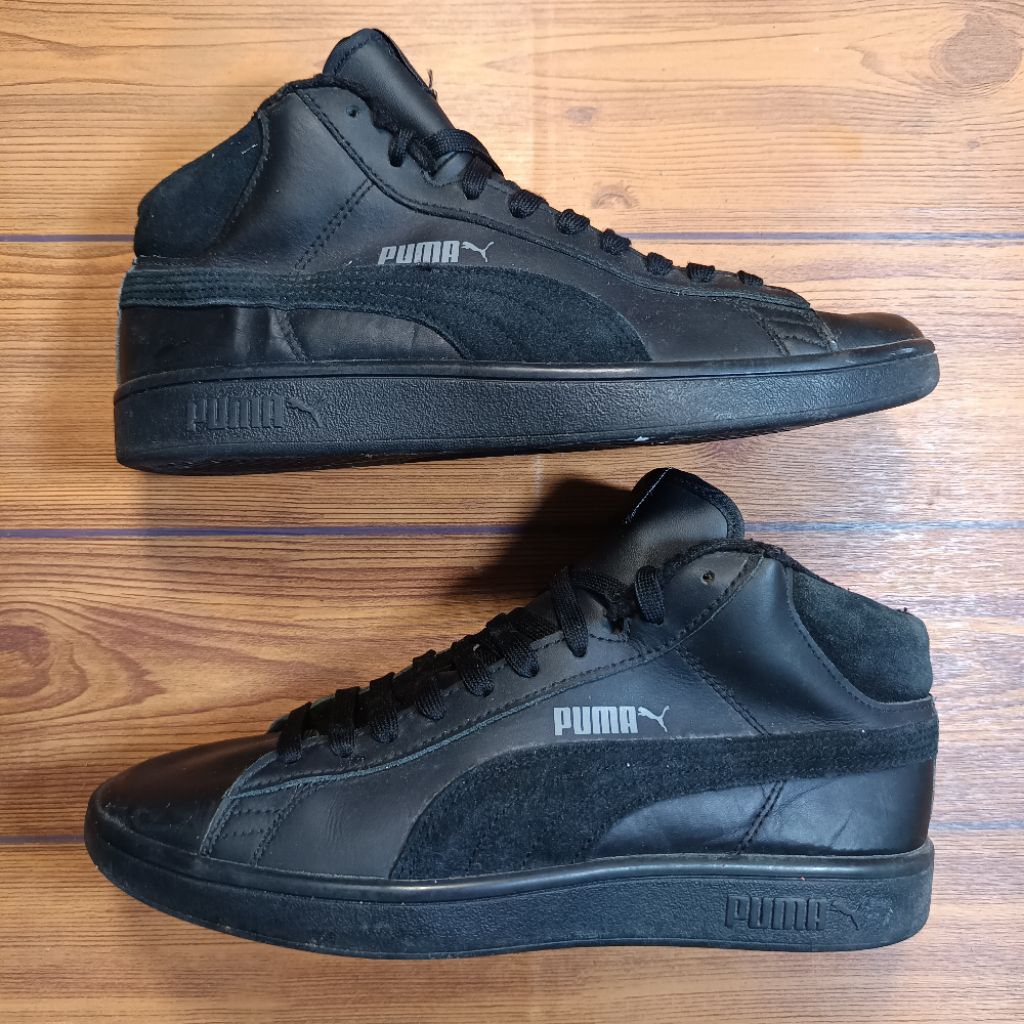 Sepatu Casual Puma High Second Original Fullblack size 40