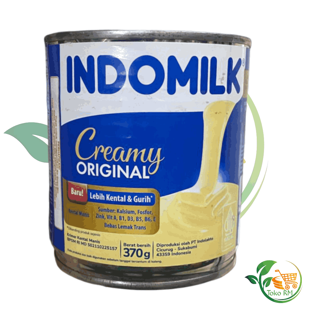 Susu SKM Indomilk Putih 370 Kaleng / susu kental manis putih indomilk